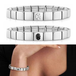 노미네이션 팔찌 GLAM (글램) 큐빅 심볼 남자팔찌 239101 여자팔찌 커플팔찌