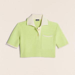 (여성)자크뮈스 23SS 아크로 르 폴로 그린 크롭 니트 231KN188 2296 510