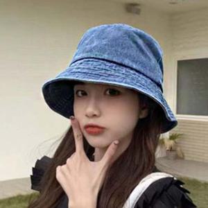 남자 여자 외출 데님 패션 진청 연청 청 벙거지 모자