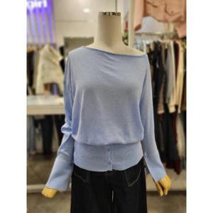 밸리걸 세이브존01 봄 언발 오프숄더 시보리 니트 129650