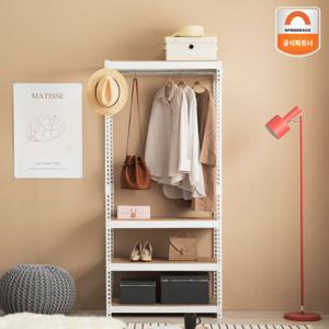 [스피드랙]드레스룸 행거 800x400x2100 4단(행거봉 1)