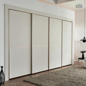 [솔리에] 엘레나 스톤베이지 슬라이딩 붙박이장 30cm