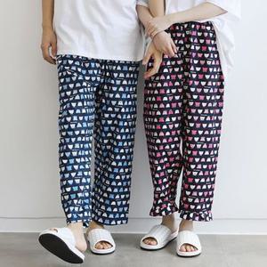 [속옷도둑]국산 면 잠옷바지 파자마 커플 홈웨어 여성 남성 미키