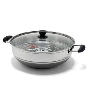 퀸센스 센싱 인덕션 찜냄비 잔치팬 34cm