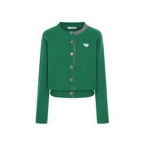 예시카 컬러 블록 자수 가디건 YJ8KC021