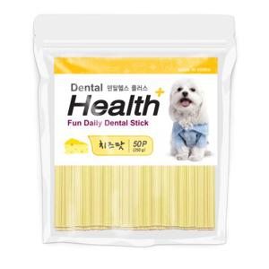 덴탈헬스플러스 치즈 50P (250g) / 강아지간식 덴탈껌 치석제거