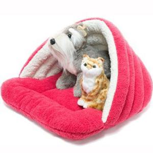 애견집 강아지 동굴 하우스 개집 방석 매트 침대 반려견 레드