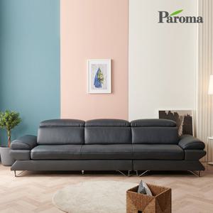[파로마 본사] [착불] 바이스 프리미엄 통가죽 4인용 쇼파