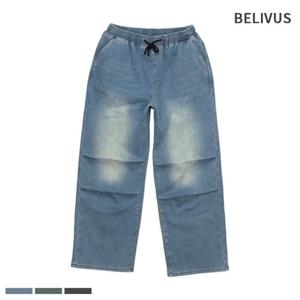 빌리버스 남자 기모 청바지 스판 핀턱 팬츠 BBJ106