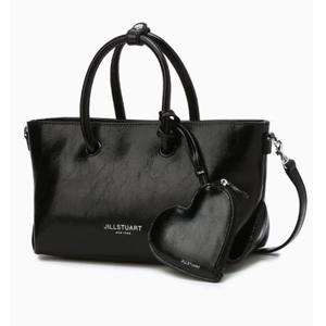 [질스튜어트ACC] JABA5E763 [젤리백] 블랙 글로시 소가죽 토트 및 크로스백