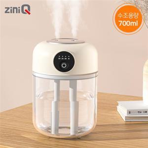 지니큐 LED 초음파 무드등 책상 사무실 저소음 듀얼 무선가습기 ZQ-HX70