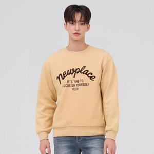 체이스컬트 HC09 공용 기모 자수 그래픽 맨투맨 티셔츠 EFRU5143D06