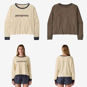 [파타고니아코리아][25FW]롱슬리브드73 텍스트로고이지컷오가닉(37835Q7)