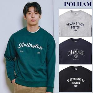 폴햄  남성 플리스 빅그래픽 맨투맨 티셔츠(PHE4TR1610)