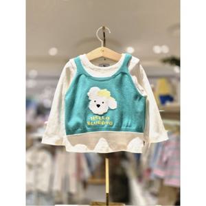 블루독베이비 10 26SS 신상(GN)헬로도기니트베스트아일렛티셔츠 (461142200233005)