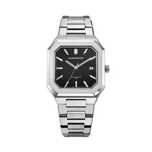 [마션틴트(잡화)][로만손] 오디에 옥타고논 스퀘어 남성 메탈시계 RWTMMM6BS001WHBK0