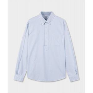 [브룩스브라더스] 프라이데이 옥스포드 팝오버 셔츠 (블루) (BBTHMM7816MFS)