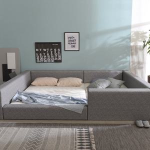 드림 패밀리침대 벙커형 슈퍼싱글+슈퍼싱글 저상형침대 [프레임