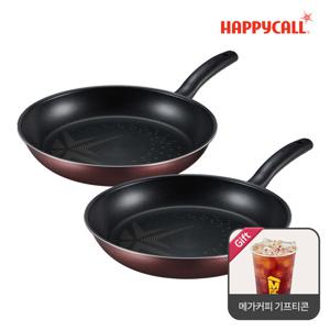 [리뷰후기+메가커피 기프티콘 증정] 해피콜 올 뉴 컴포트 다이아몬드 IH 인덕션 후라이팬 2종 B세트(28팬+28팬)
