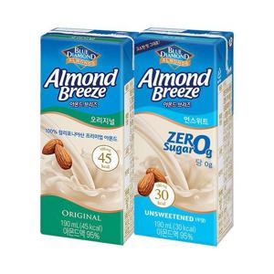 [매일유업]아몬드브리즈 오리지널+언스위트 190ml 48팩(총 48팩)