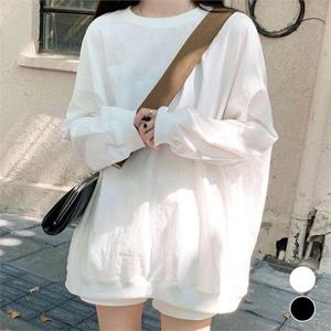 오버핏 맨투맨 롱티셔츠 URD-104