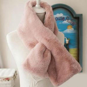 겨울 숏 페이크퍼 쁘띠 털 목도리 머플러 DD-11522