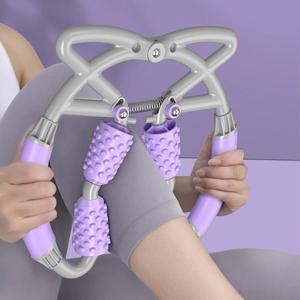 에코벨 스프링 허벅지 종아리 마사지롤러/다리 목 팔뚝 지압