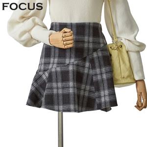 [포커스]체크 플레어 미니스커트 (FW2L7SK0498)