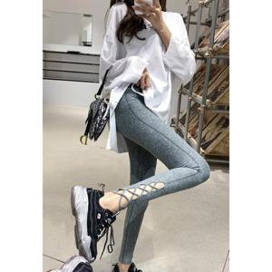 G125205_밑단 X끈트임 스포츠레깅스 요가레깅스