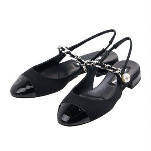 [미우미우] 여성 벨벳 및 페이턴트 가죽 슬링백 5F046E 3I3O F00