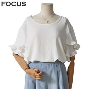 [포커스]소매프릴블라우스(FM4E7BL0266)