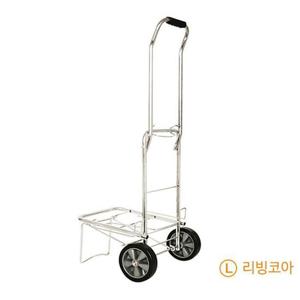 리빙코아 크롬도금 접이식 핸드카트 S