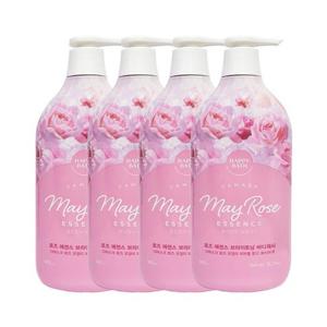 해피바스 로즈 에센스 브라이트닝 바디워시 900g x4