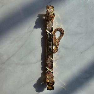 [노블른]  써지컬스틸 자석 타원 엑스 체인 팔찌 선물