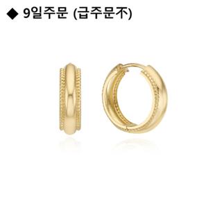 로이드 모던브리티쉬 라운드 원터치 14k 귀걸이 LOFM3028G