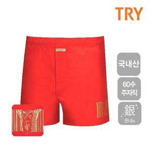 트라이 60수면 남성 박서팬티 호랑이팬티 남자팬티1매