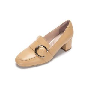 무크 세이브존01 여성 스퀘어 버클포인트 힐로퍼 36-2103QP-5