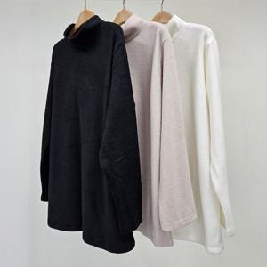 빅사이즈폴라티 T342L411 소프트기모반폴라긴팔티 LD