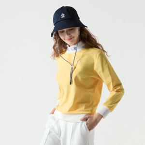 [먼싱웨어][30%OFF]여성 트리코트 맨투맨 옐로우(MQ122LTL13)