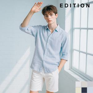 [에디션] 코튼 베이직 솔리드 린넨 셔츠 (NND2WC1992_A)