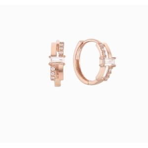 [로이드] 주문제작 두줄 큐빅 라인 14k 귀걸이 LOFH2025G