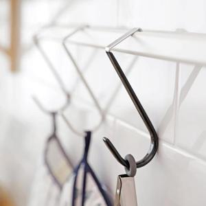 공간활용 옷걸이 무타공 도어행거 리버시블 제이 후크