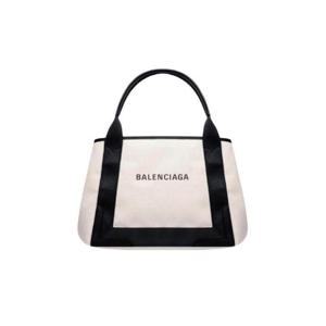 발렌시아가 네이비 스몰 카바스 베이지 3399332HH3N9260