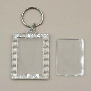 아크릴 액자 열쇠고리 직사각형 레이스