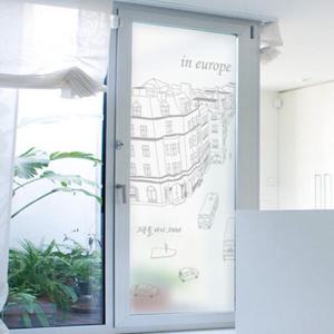 아트박스/꾸밈 im434-유럽의거리_유리문시트지