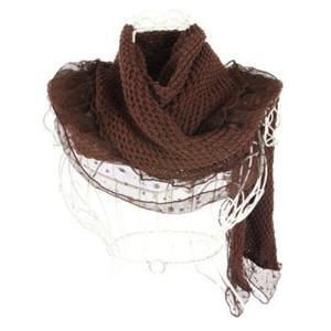 아트박스/더로라 레이스머플러- 니트머플러와 레이스콤비 S4186