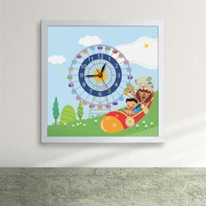 아트박스/꾸밈 iy180-놀이공원 액자시계