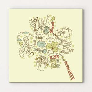 아트박스/꾸밈 iv022-행운가득네잎클로버_노프레임