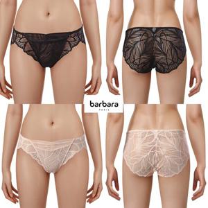 [바바라(언더웨어)]올레이스 리본 망사 핑크,블랙 여성팬티ABP4806