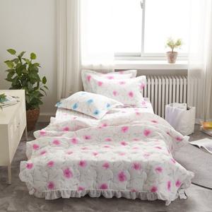 [르헤브] 큐티플라워 스노우 리플 누비이불 베개세트 Q